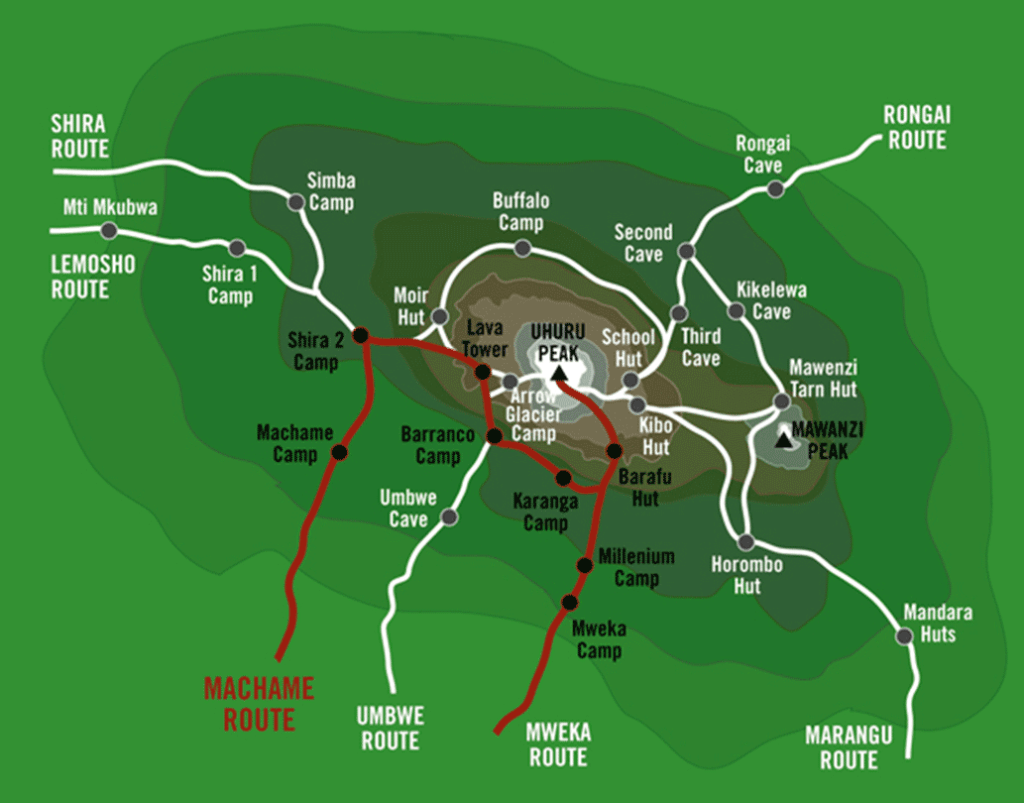 machame route map